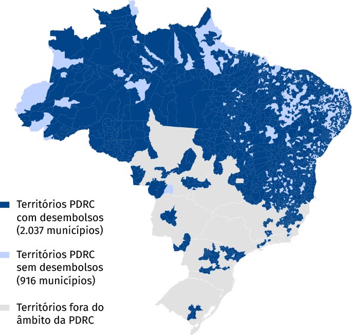 Desembolsos territórios PDRC